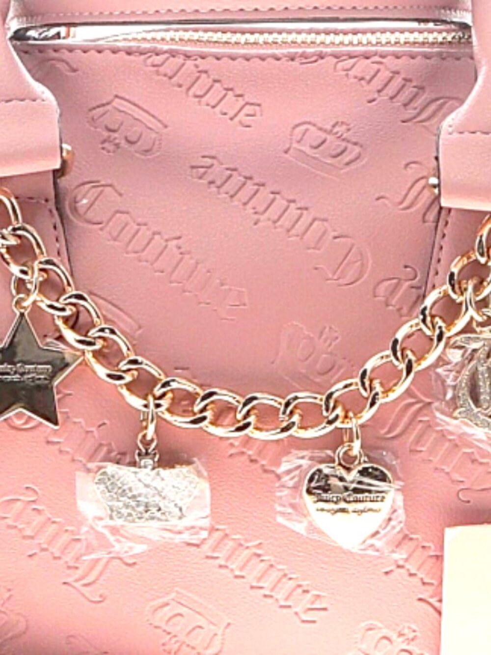 Juicy Couture "Not Your Babe" Blush Pink Satchel/Crossbody NWT - Picture 2 of 12